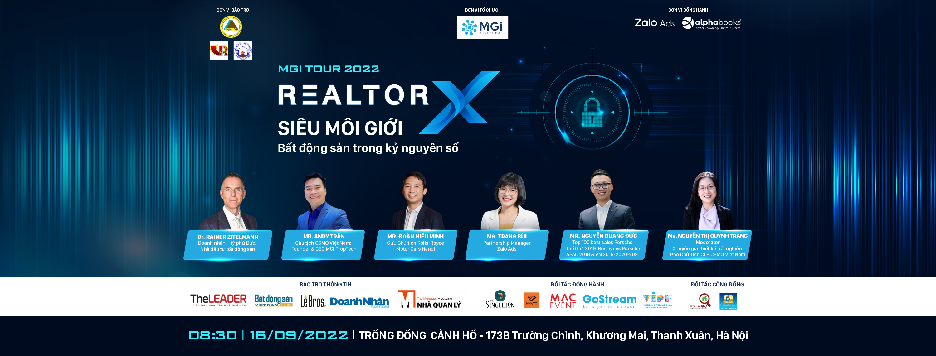 Những diễn giả nào sẽ xuất hiện tại MGi RealtorX Tour 2022?